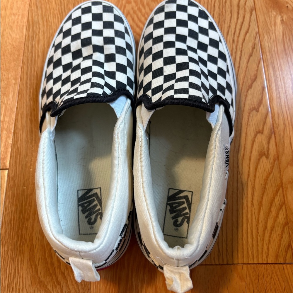 Vans Black and White Checkerboard Sneakers
